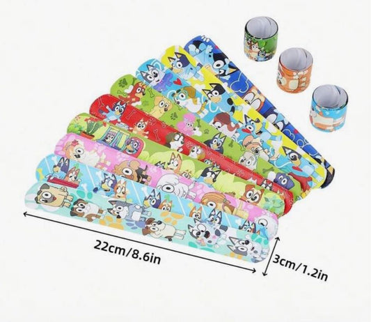 Bluey slap bracelet 12 pcs