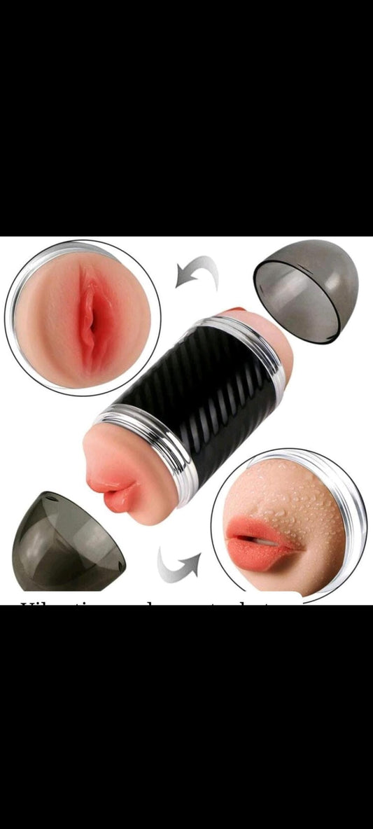 Vibrating male masturbating cup