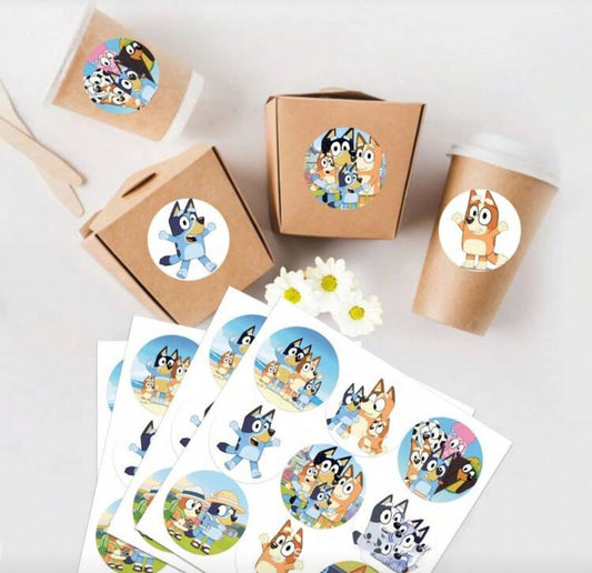 180 Bluey themed stickers