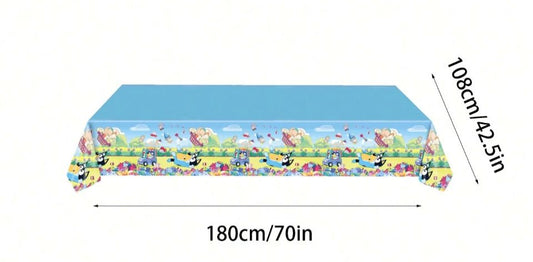 Bluey beach  themed table cloth
