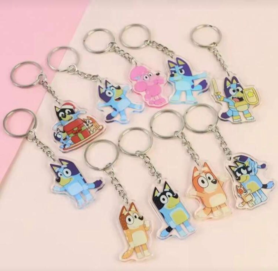 Bluey key chains 10 pcs